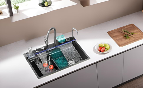 Stainless steel kitchen sink: the perfect combination of beauty, durability and practicality