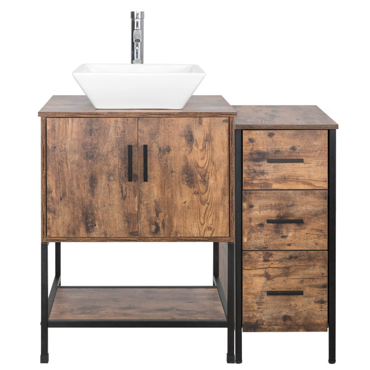 YSG 36'' Free Standing Single Bathroom Vanity with Ceramic Top