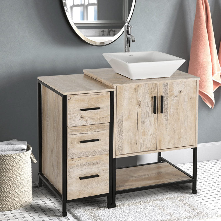 YSG 36'' Free Standing Single Bathroom Vanity with Ceramic Top