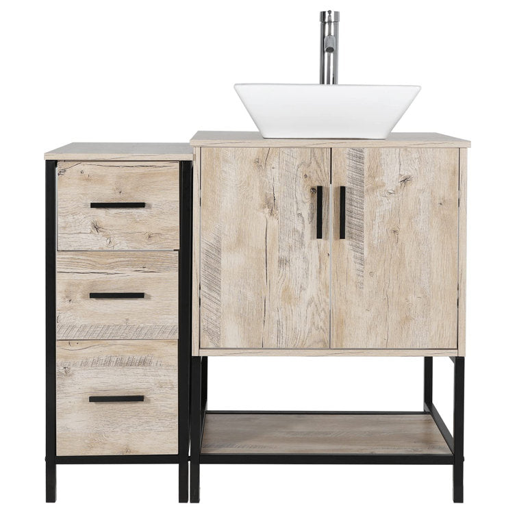 YSG 36'' Free Standing Single Bathroom Vanity with Ceramic Top