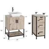 YSG 36'' Free Standing Single Bathroom Vanity with Ceramic Top