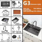 G3 Waterfall Kitchen Sink