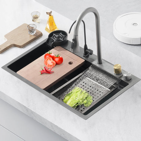 PRM Waterfall Single Bowl Workstation Sink