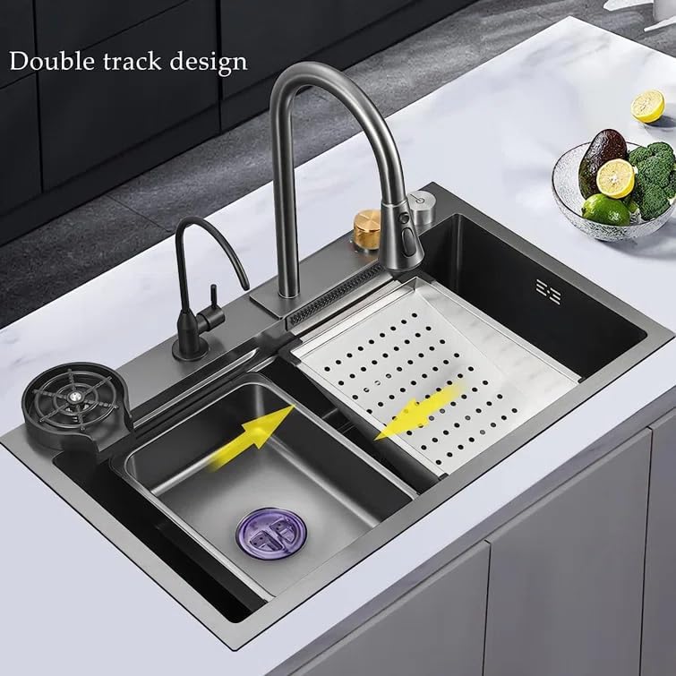 PRM Waterfall Single Bowl Workstation Sink