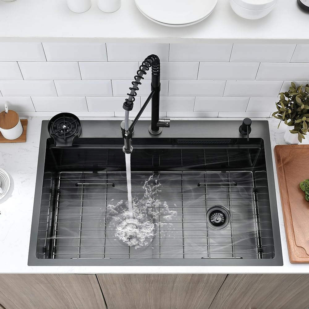 【NEW2024】GT Waterfall LED Smart Kitchen Sink