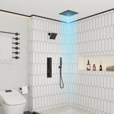 Brooklyn Dual Shower Head System With LED Light & Bluetooth